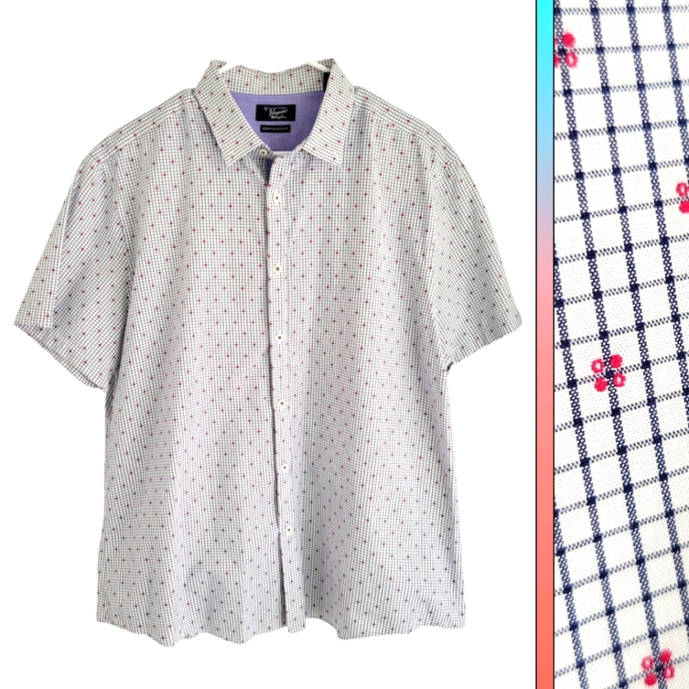 Original Penguin Short Sleeve Button Up Camp Shirt